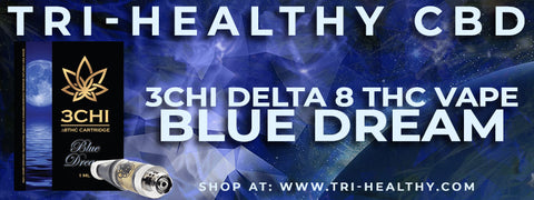 Tri-Healthy CBD 3Chi Delta 8 THC Vape Cartridge Blue Dream