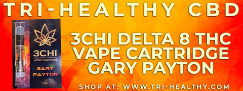 Tri-Healthy CBD 3Chi Delta 8 THC Vape Cartridge Gary Payton