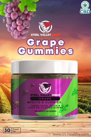 Steel Valley Hemp Delta 8 Grape Gummies