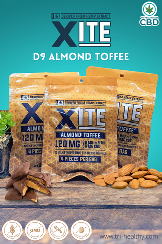 Patsys Xite Delta 9 THC Ratio Almond Toffee