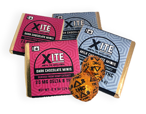 Tri-Healthy CBD Patsy's Xite Delta 8 Chocolates