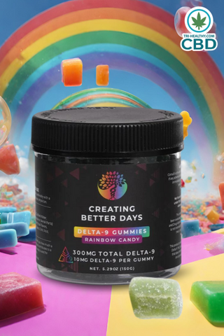 Delta-9 Spectum + THC Gummies- Rainbow Candy
