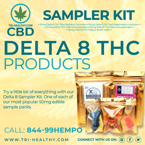Tri-Healthy CBD Delta 8 Edible Sample Kit