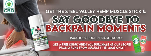 Back to School with Back Pain? Get a Free Sample with Purchase of an SVH Muscle Stick at Tri-Healthy!