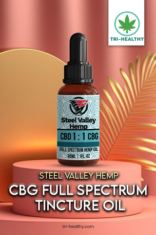 Steel Valley Hemp CBG Full Spectrum Tincture Oil 1200 Mg