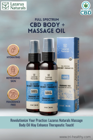 Lazarus Naturals CBD Massage and Body Oil