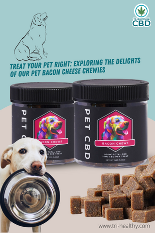 Nano-CBD Pet Bacon Cheese Chewies