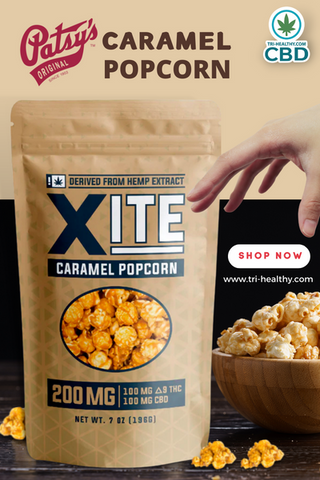 Patsy's Xite Delta 9 THC Ratio Caramel Popcorn