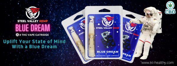 Steel Valley Hemp Delta 8 THC Cartridge Sativa Blue Dream Vape