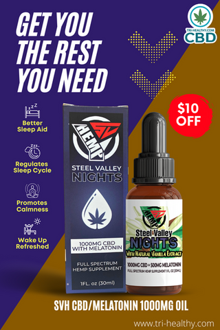 Steel Valley Hemp Full Spectrum Nights + Melatonin Tincture 