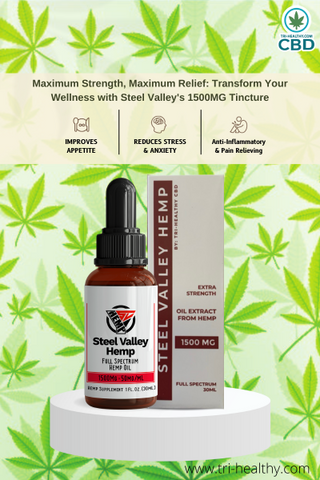 Steel Valley Hemp Full Spectrum Tincture Oil 1500 mg