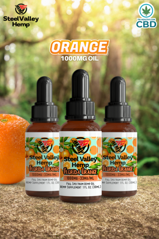 Steel Valley Hemp Full Spectrum Tincture Oil Orange 1000mg