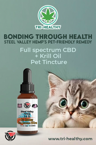 Steel Valley Hemp Full Spectrum Tincture Pets Krill and Extra Virgin Oil