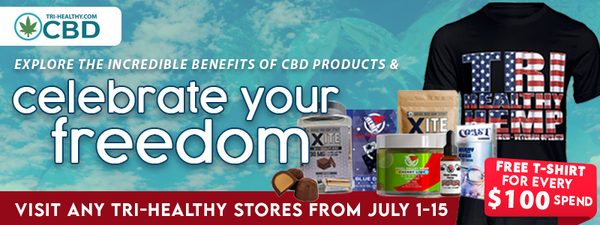 Tri-Healthy CBD July THC Promotion and Sale