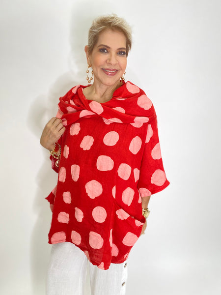 Red & White Polka Dot Blouse – ShopHouseofMo