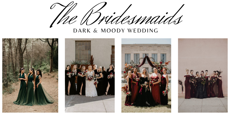 moody bridesmaid dresses