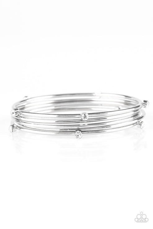 Paparazzi Delicate Decadence - White Bracelet – FlawlessTB