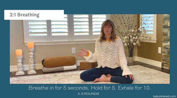 Stress reducing yoga exercises for breathing