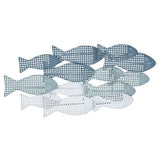Contemporary Blue Ombre Metal Fish Wall Décor HomeRoots Home Decor- Source2Home