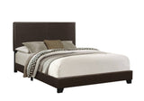 45.75" Solid Wood MDF and Foam Queen Size Bed with Leather Look - Source2Home