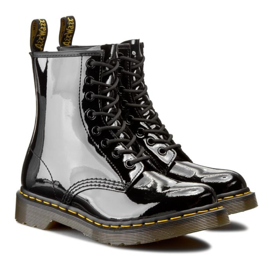 segmento partes traidor Dr. Martens 1460 Mujer Botas de Charol con Cordones – Wolendro