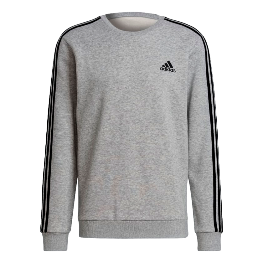 Adidas Mens Essentials Fleece 3 Stripes Sweatshirt