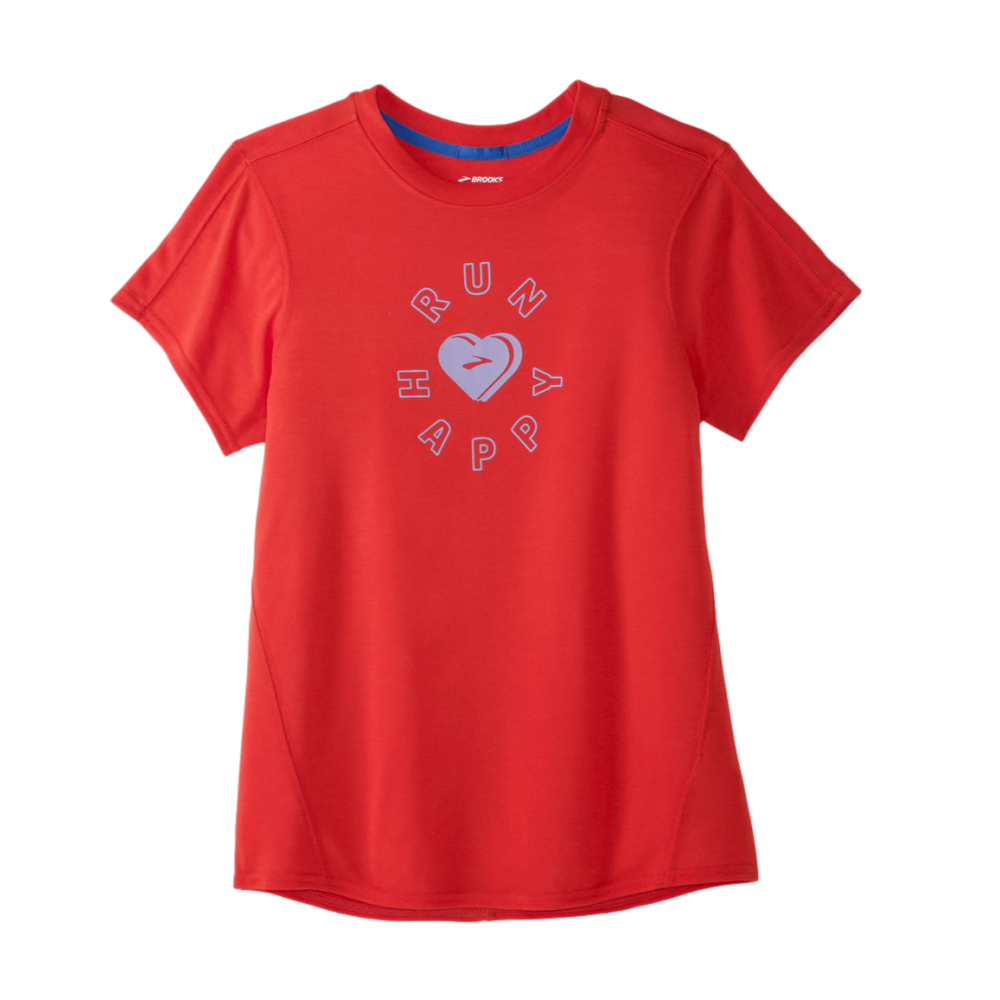 Brooks Run Happy Womens Short Sleeve Tee