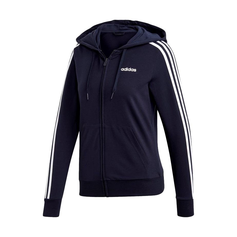 Adidas Womens Essentials 3 Stripes Hoodie