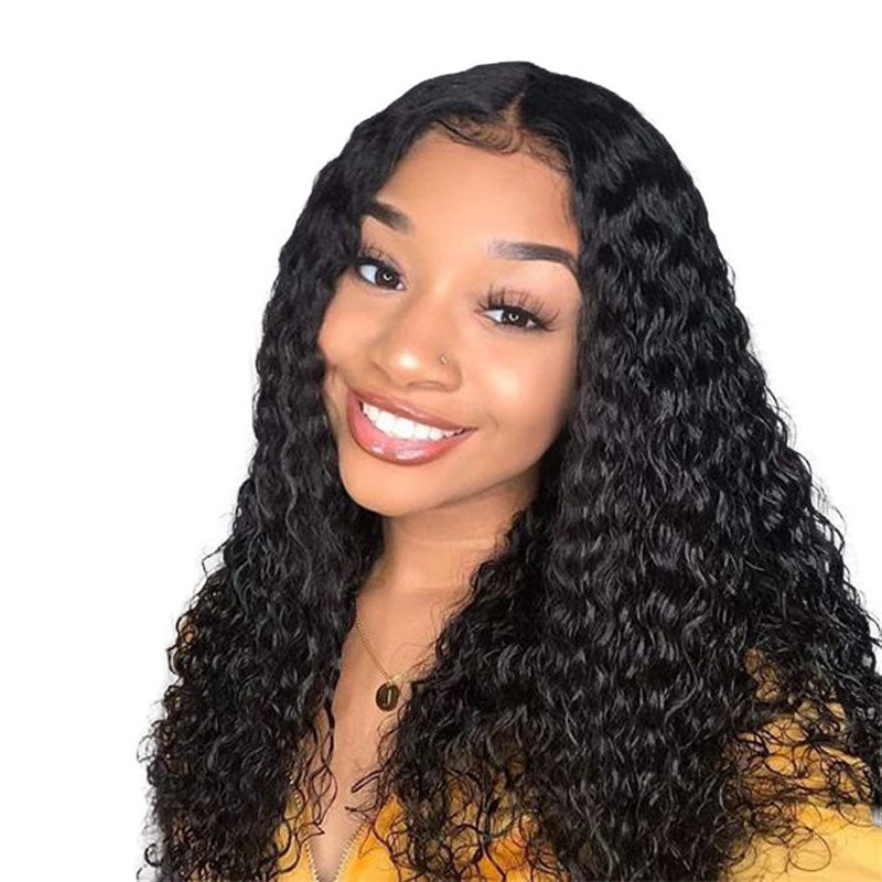 Water Wave Lace Front Wigs Human Hair Pre Plucked 13×4 Brazilian Wet and  Wavy Lace Front Human Hair Wigs for Black Women 150% Density Natural  Hairline Wigs (18 Inch, 13X4 Water Wave) 