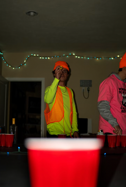 college neon theme party