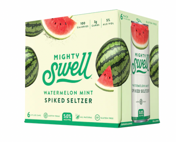 Mighty Swell Watermelon Mint Spiked Spritzer