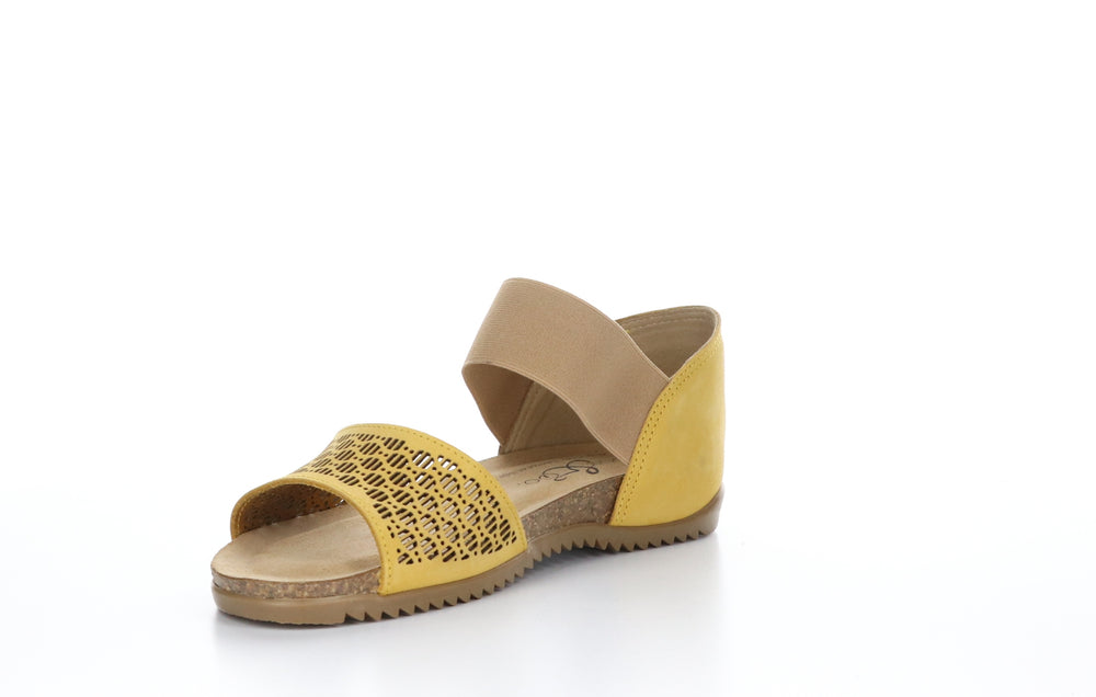 LACONA Yellow Open Toe Sandals