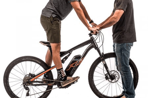 Step 1: Get friend, load bike >