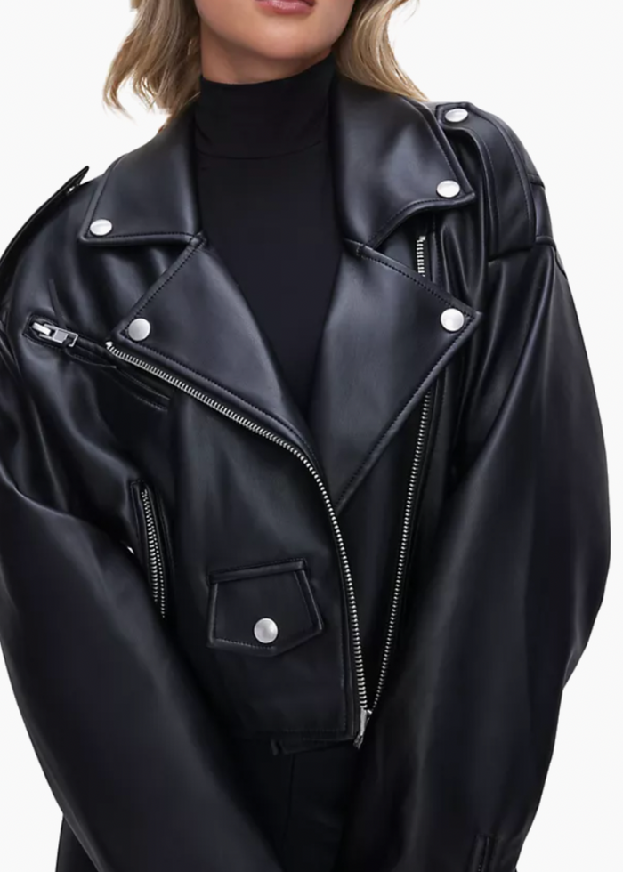 Good American Oversized Faux Leather Vest – AshleyCole Boutique
