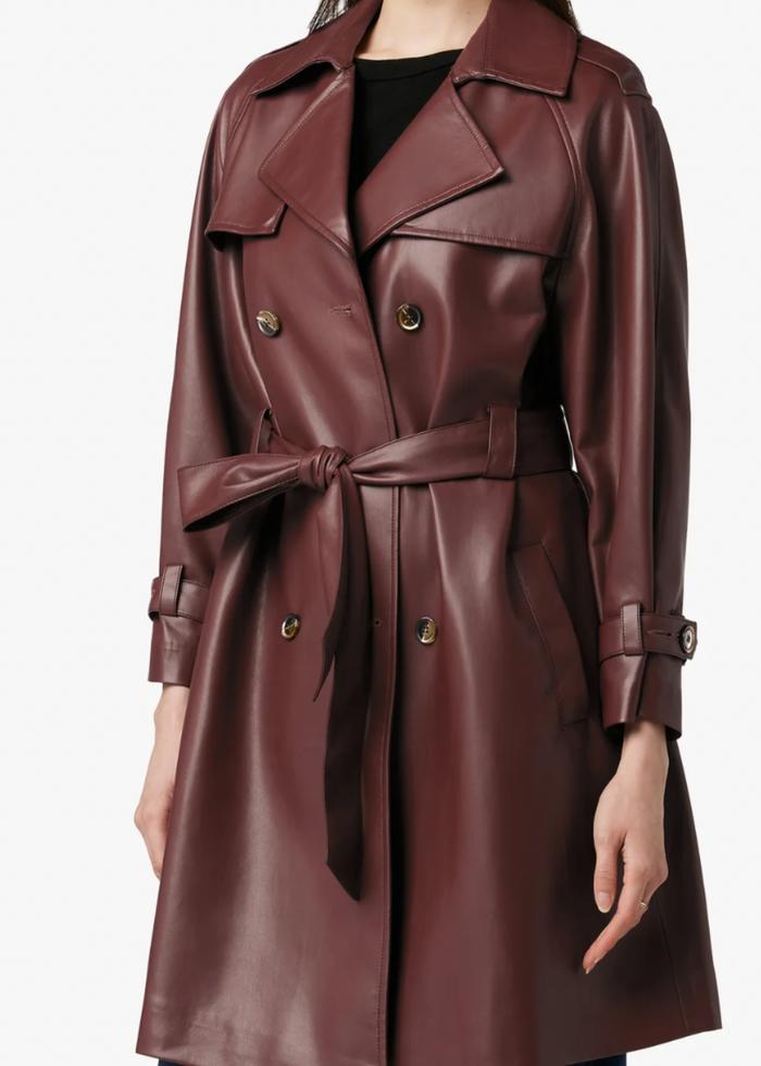 Detective Chic  Vegan Leather Trench Coat – House of Chic LA