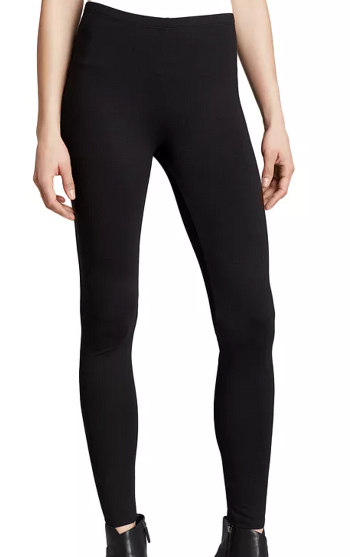 Eileen Fisher System Viscose Jersey Leggings in Black