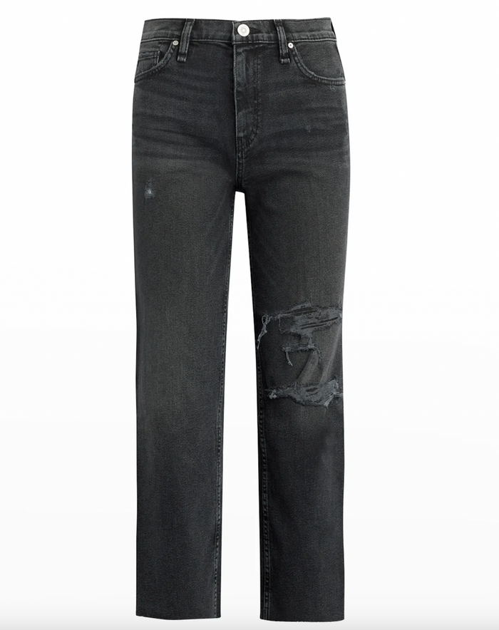 RE/DONE 70s Ultra High Rise Stove Pipe Straight Ankle Jeans