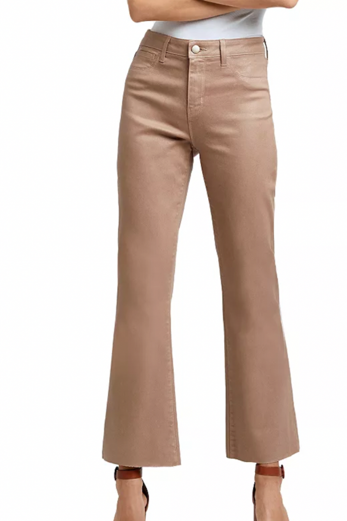 Houston High Rise Beige Flare Jeans – Sublime Clothing Boutique