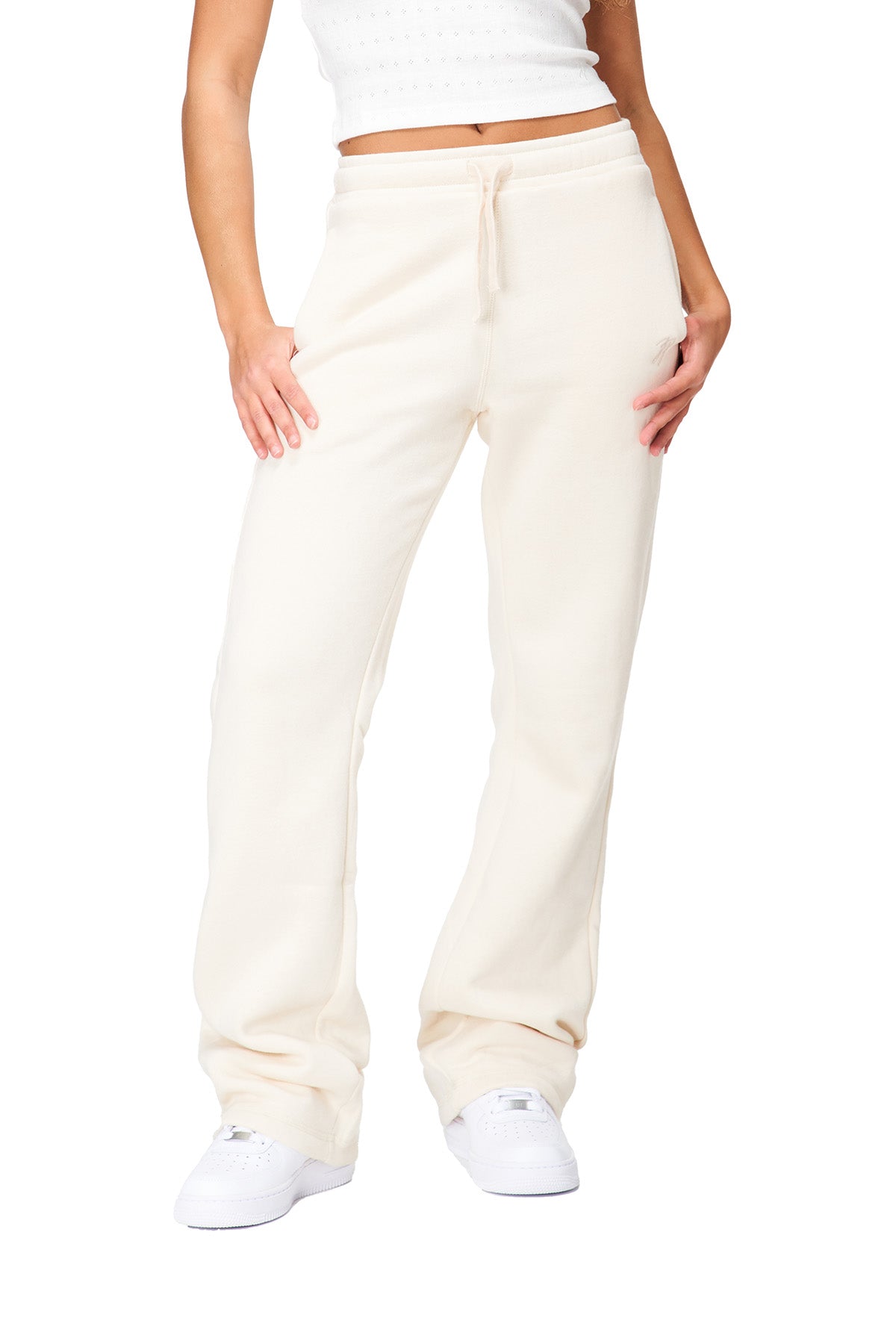 Nora - Fitted Wide Leg Sweatpant