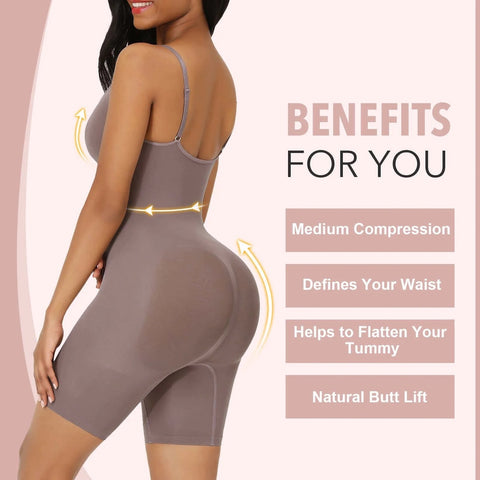 BENEFITS FOR YOU Medium Compression Defines Your Waist Helps to Flatten Your Tummy Natural Butt Lift