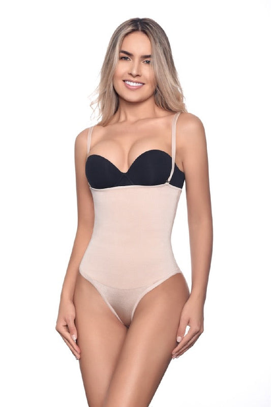 Nadine Strapless Thermic Bikini Bodysuit Shaper With Silicone – GRAY FASHION