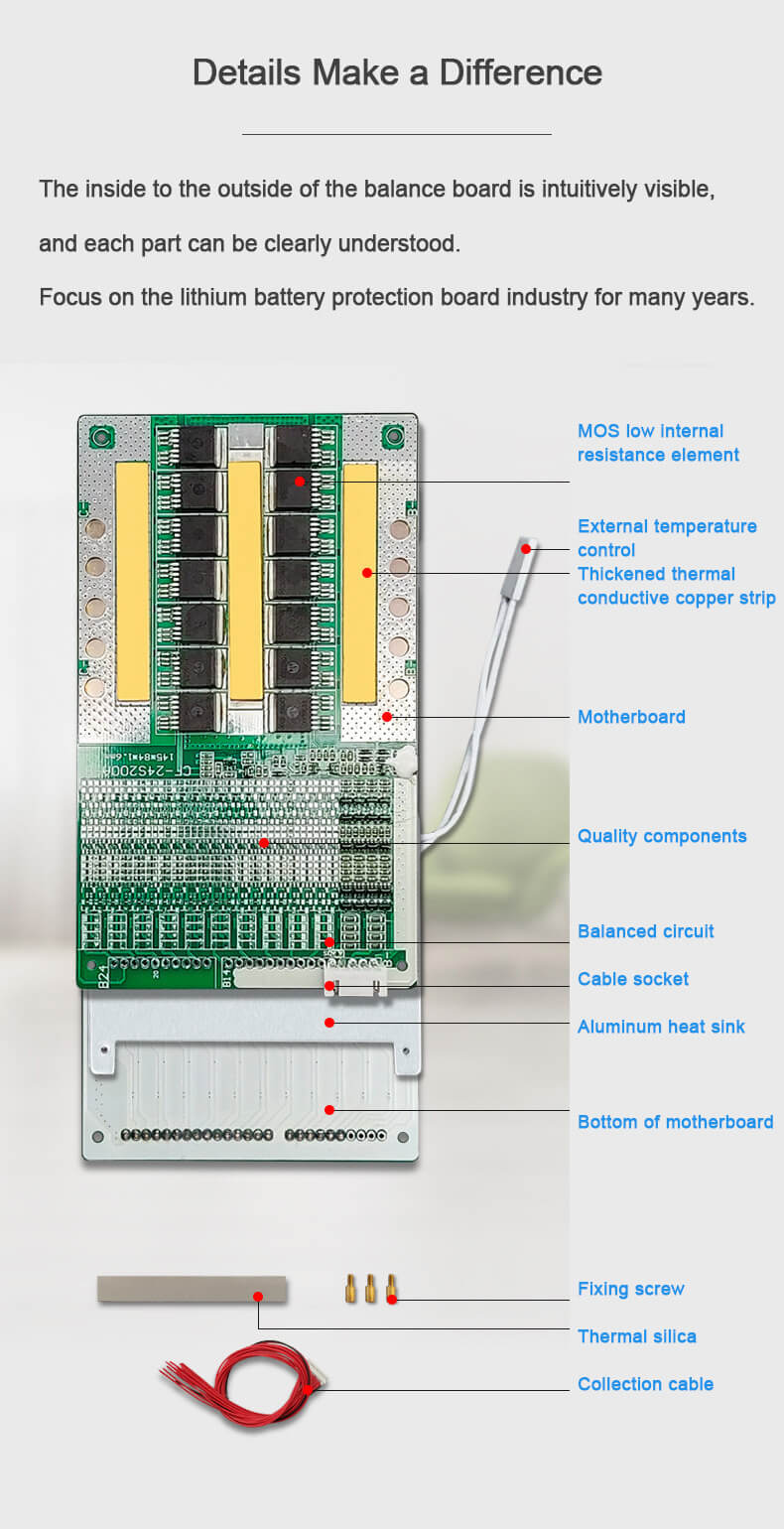 4s bms protection board for lifepo4