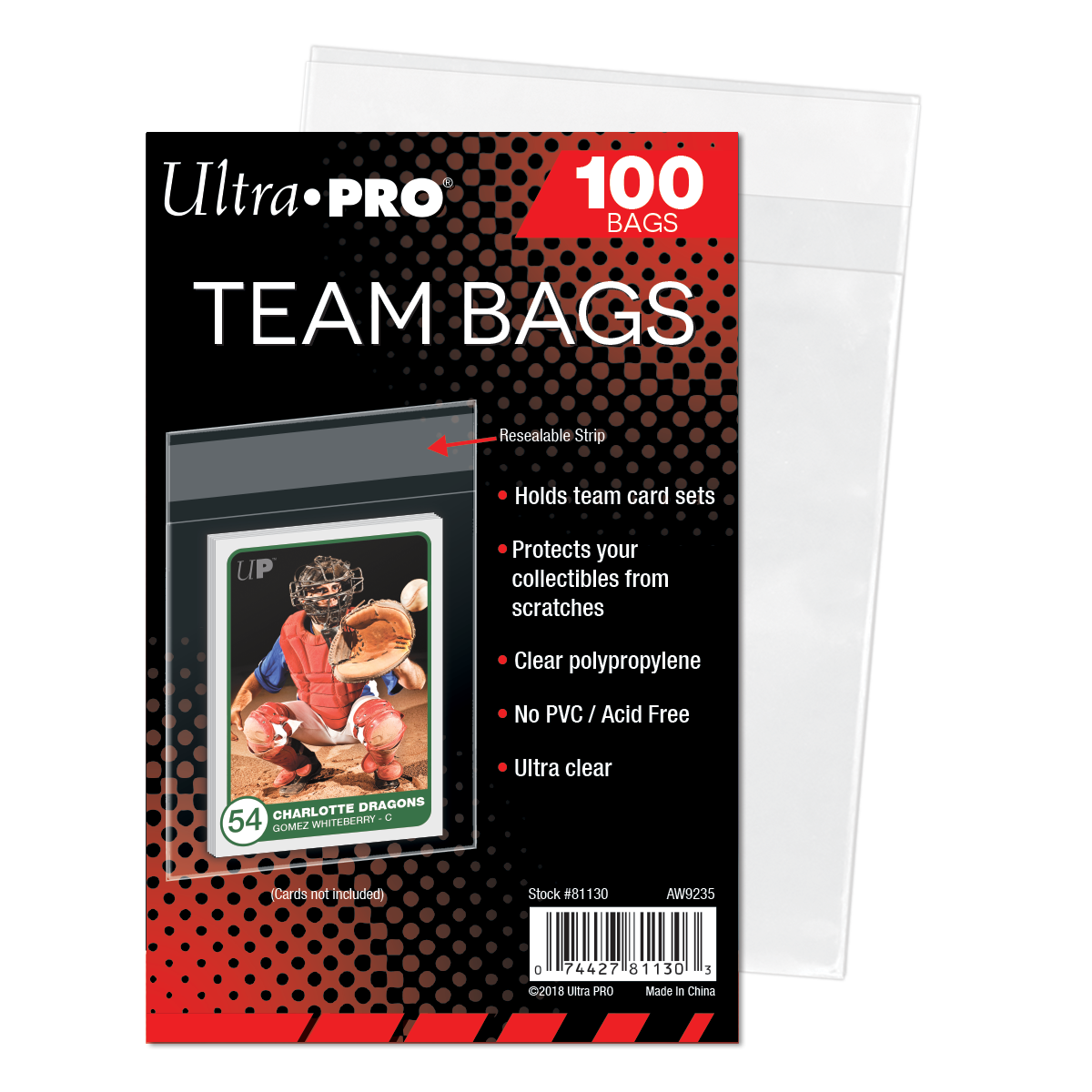 Ultra PRO Semi-Rigid 1/2 Lip Sleeves 200ct