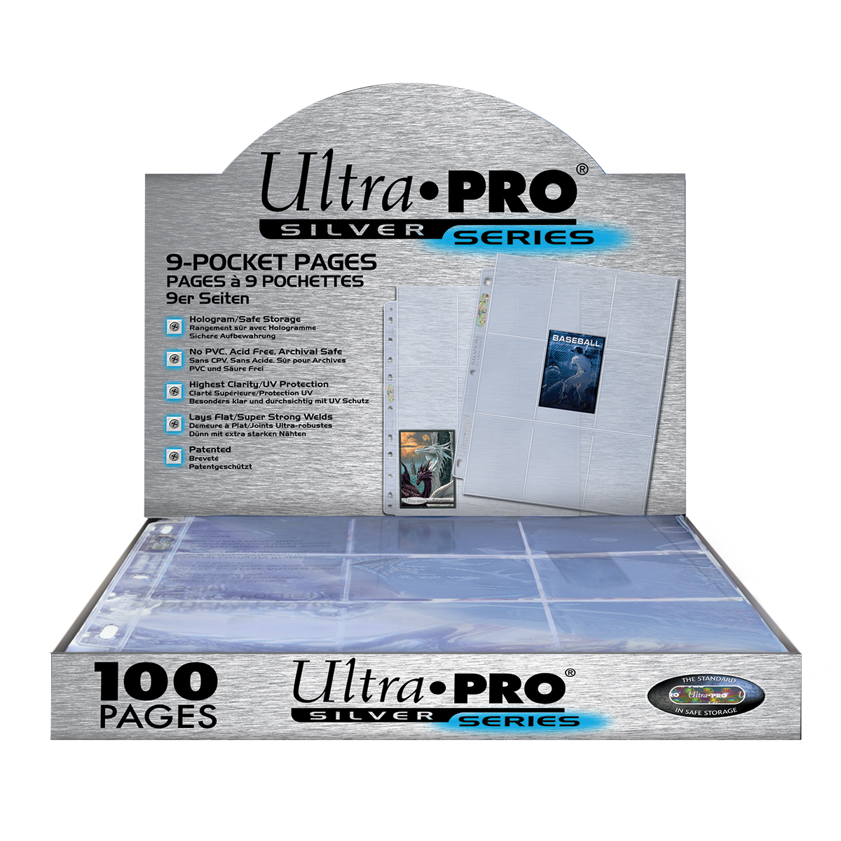 Ultra Pro sleeves - Platinum - Premium card sleeves 100 * AmassGames *  (click link to see in use) HD 