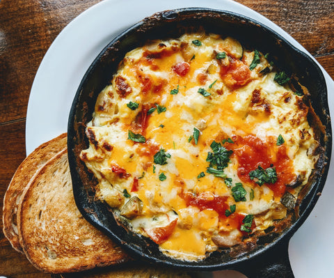 Bowl of vegetable lasagne 