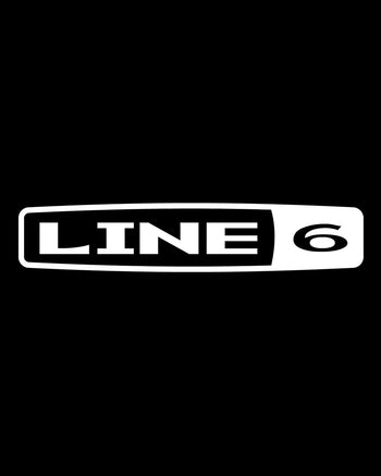 Line 6 T-Shirt  - Black Heather/White