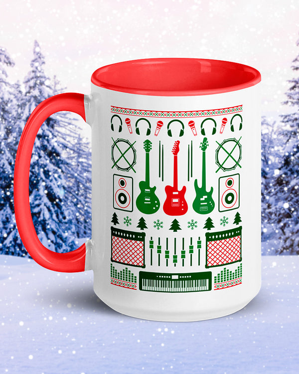 Musicians Christmas Mug - Red - Photo 1