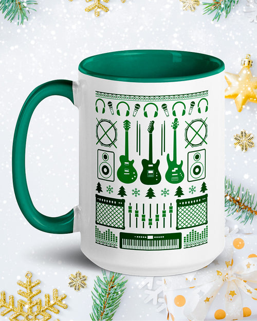 Musicians Christmas Mug  - Green