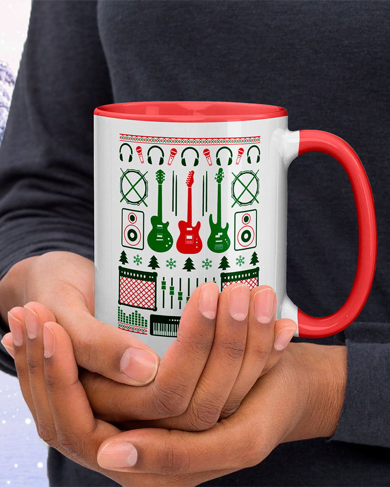 Musicians Christmas Mug - Red - Photo 3