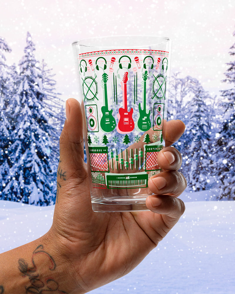 Musicians Christmas Shaker Pint Glass - Photo 4